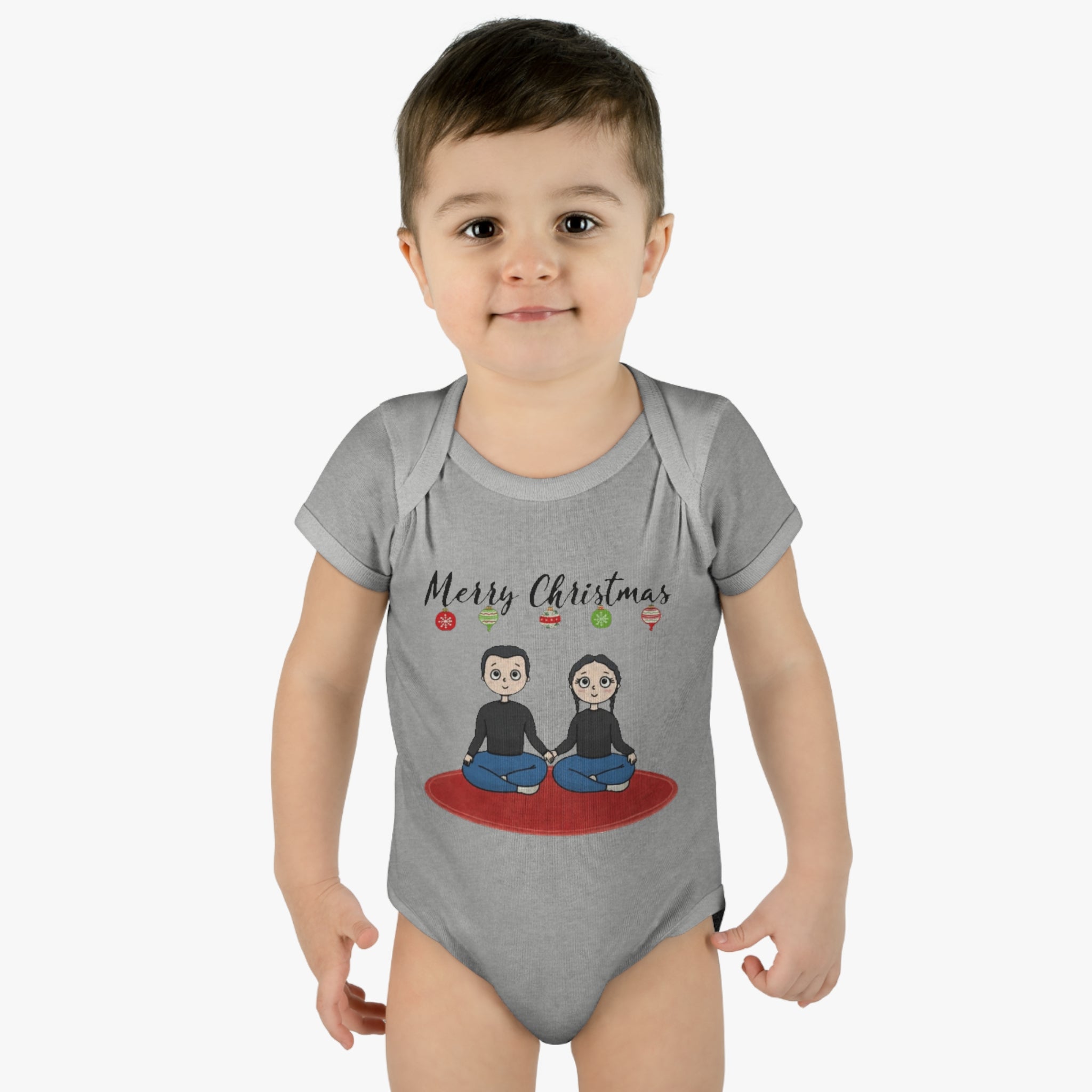 Merry Christmas | Infant Baby Rib Bodysuit